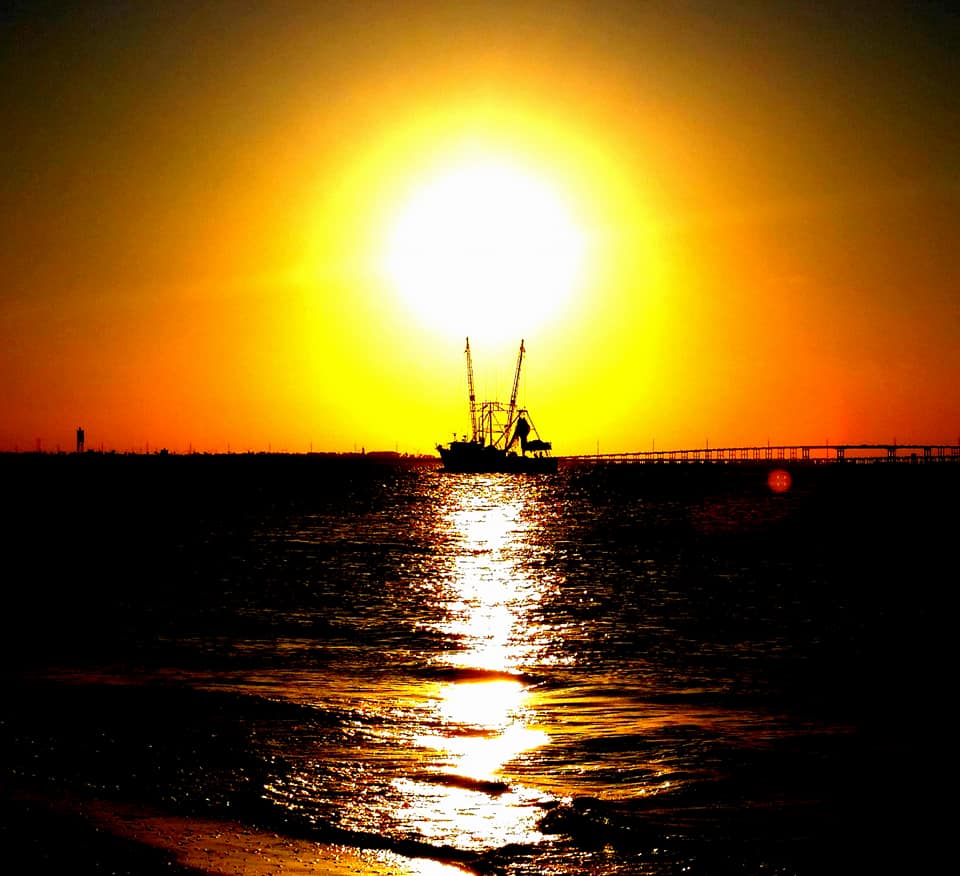 boat and sun